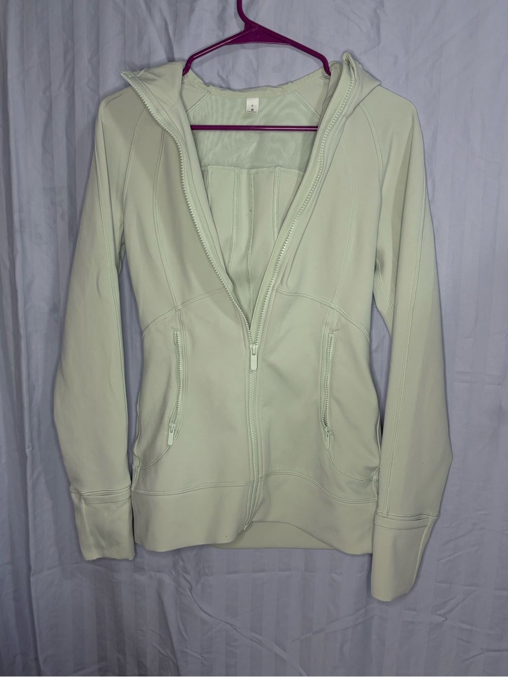 lululemon athletica Light Green Full-Zip Hooded Jacket